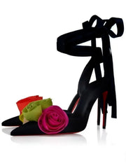 Rose Embellished Stiletto Heels