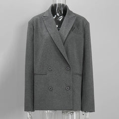 Belted Lapel Collar Blazer