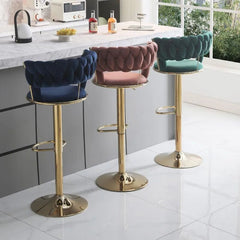 Adjustable Modern Bar Stools Comfortable High Chair.  Golden Atelier 3