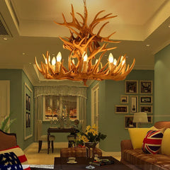 Antler Resin Modern Chandelier For Living Room