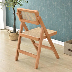 Solid Wood Rattan Foldable Chair