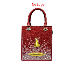 Sculptural Face Embellished Bag