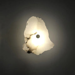 Natural Marble LED Wall Lamp Copper Lighting Sconce For Wall Decor Golden Atelier