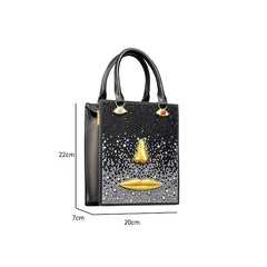 Sculptural Face Embellished Bag