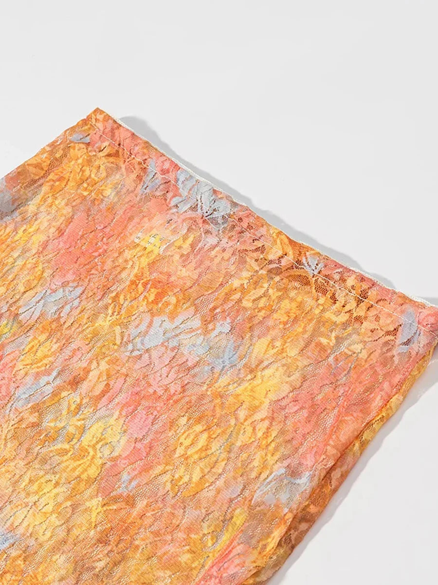 Colorful fabric with a textured pattern on a white background