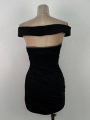 Ruched Off-Shoulder Cutout Dress
