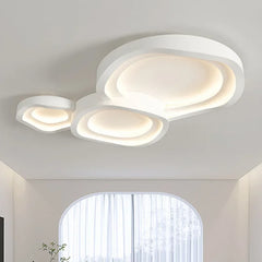 White Minimalist Circular Ceiling Light