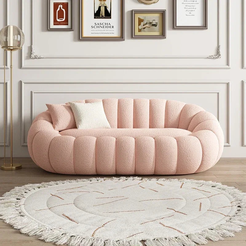 Fluffy Cute Modern Design Living Room Sofa Chair