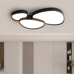  Minimalist Acrylic Black White Lustre Ceiling Lights Fixture