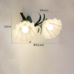Garden Style Flower Chandelier Modern LED Ceiling Lamp