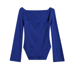 Asymmetrical Knit Off-Shoulder Top