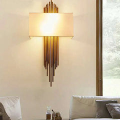 Metal+ Fabric Wall Light Sconce.