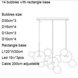 Mickey LED Pendant Bubble Glass Chandelier