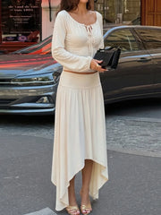 Off Shoulder Top and Asymmetrical Skirt Set