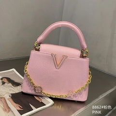 Structured Chain Embellished Bag
