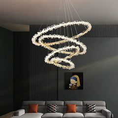 Crystal Ring Luster Pendant Ceiling Chandelier