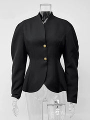 Tailored Puff Sleeve Blazer