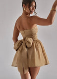 Mesh Double Layer Zipper Tight Frills Mini Dress