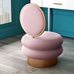 Synthetic Leather Lazy Backrest Sofa Stool