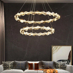 Led Dimmable K9 Led Rings Chandelier