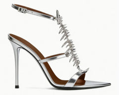 Fishbone Embellished Stiletto Heels