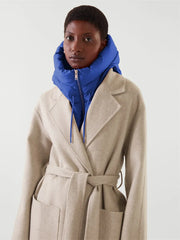 Women Zippers Hooded Coats O Neck Short Vests