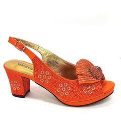 Peep Toe Heel & Matching Bag Set | Elegant Party Shoes with Clutch