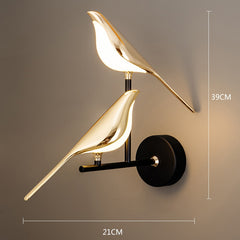 Magpie LED Wall Lamp Indoor Lighting Touch Switch 