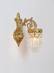 Copper Crystal Double Head Retro Wall Sconce