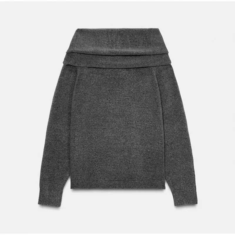 Gray sweater on a light gray background