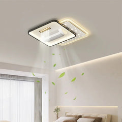 Ultrathin Bladeless Quiet Invisible Fan Light