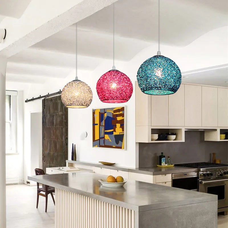 LED Colorful Ball Lamp Hanging Indoor Light Fixture E27 Bulb