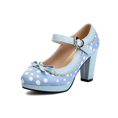 Polka Dot Mary Jane Heels