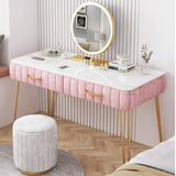 60/80cm Marble Dressing Table Vanity Cabinet Chair