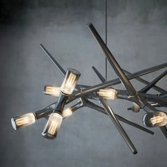 Postmodern Black Retro Chandeliers Ceiling Hanging Lights