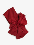 Red Bow Cropped Top Vest Irregular Backless Top