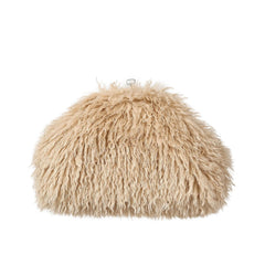 Fluffy Textured Clutch Bag