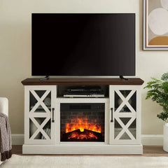 Farmhouse Fireplace TV Stand for TVs up to 55"