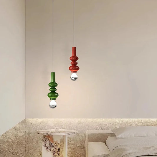 LED Pendant Light Minimalist Colourful Single Head Caterpillar Lamp