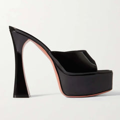 Platform Block Heel Mules