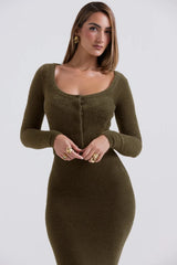 Knitted Cardigan With Camisole Dress Two-piece Set