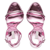 High Heel Diamond Ankle Strap Women's Shoes