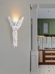 Retro Angel Background Wall Lamp