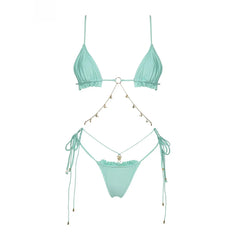 Gradient Bikini and Cover-Up Set