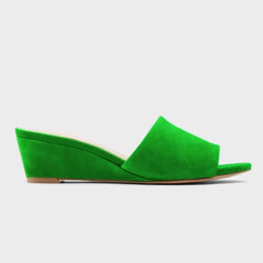 Wedge Heel Open Toe Mules