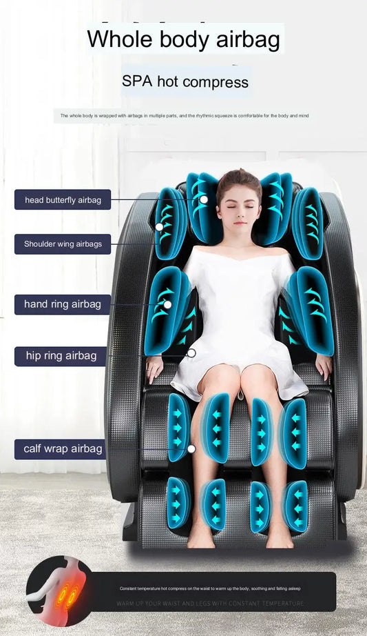 Electric Heating Kneading Zero Gravity Recliner Massage Chair