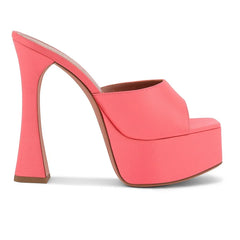 Platform Block Heel Mules