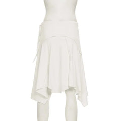 Irregular Split Midi Skirt