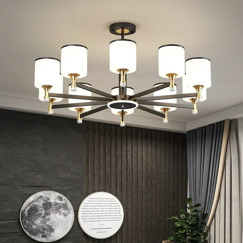 Modern Led Ceiling Chandeliers for Living Room Bedroom Hanging Lamps Hotel Glass Pendant Light Luminaire Lustres Nordic Golden Atelier 1