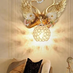 Swan LED Gold Creative Wall Sconce Lamp for Home Decor